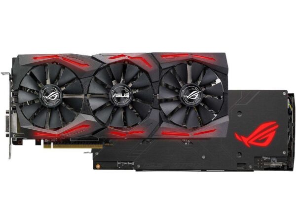 buy Model Brand	ASUS Model	DUAL-RX580-O8G Chipset Chipset Manufacturer	AMD GPU Series	AMD Radeon RX 500 Series GPU Radeon RX 580 Core Clock 1380 MHz (OC Mode) 1360 MHz (Gaming Mode) Stream Processors 2304 Stream Processors Memory Effective Memory Clock 8 Gbps Memory Size	8GB Memory Interface 256-Bit Memory Type	GDDR5 3D API DirectX DirectX 12 OpenGL OpenGL 4.5 Ports Multi-Monitor Support	4 HDMI 2 x HDMI 2.0b DisplayPort 2 x DisplayPort 1.4 DVI 1 x DVI-D Details Max Resolution	7680 x 4320 Eyefinity Support	Yes CrossFireX Support	Yes Virtual Reality Ready	Yes Cooler	Double Fans Thermal Design Power 185W System Requirements	Recommended PSU: 550W Power Connector	8-Pin HDCP Ready Yes Features Features	1380 MHz GPU Boost Clock (OC mode) for outstanding gaming experience AMD Radeon VR Ready Premium with dual HDMI 2.0 ports to simultaneously connect headset & monitor Dual-fan cooling provides doubled airflow for 3x quieter gameplay GPU Tweak II makes monitoring performance and streaming easier than ever, featuring Game Booster and XSplit Gamecaster, all via an intuitive interface and 1-click overclocking Auto-Extreme manufacturing technology delivers premium quality and reliability with aerospace-grade Super Alloy Power II components Form Factor & Dimensions Max GPU Length	242 mm Card Dimensions (L x H)	9.53" x 5.07" Slot Width	Dual Slot Additional Information Date First Available	April 30, 2021 online