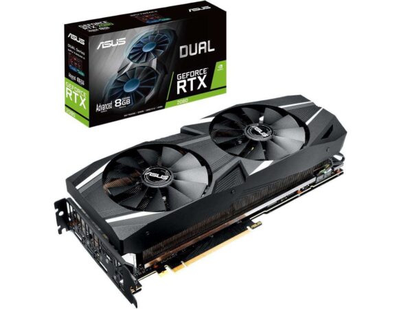 buy ASUS GeForce RTX 2080 Advanced Overclocked 8G GDDR6 Dual-Fan Edition VR Ready HDMI DP USB Type-C Graphics Card (DUAL-RTX2080-A8G) online