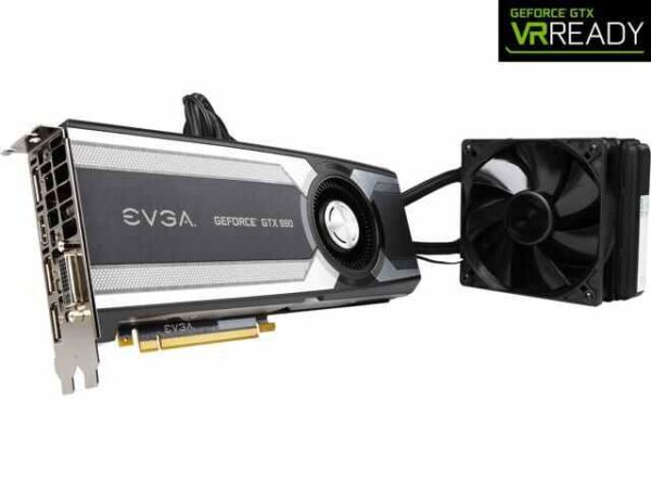 buy EVGA GeForce GTX 980 04G-P4-1989-KR 4GB HYBRID GAMING, "All in One" No Hassle Water Cooling, Just Plug and Play Graphics Card online