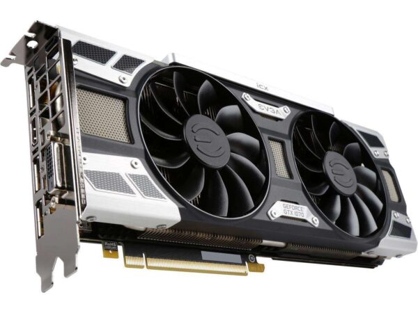 buy EVGA GeForce GTX 1070 SC2 GAMING iCX 8GB GDDR5 9 Thermal Sensors, Asynchronous Fan Control, Thermal Display LED System, Optimized Airflow Fin Design 08G-P4-6573-KR Video Graphics Card online