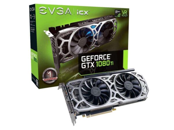 buy EVGA GeForce GTX 1080 Ti Gaming 11GB GDDR5X iCX Technology - 9 Thermal Sensors & RGB LED G/P/M Graphic Cards (11G-P4-6591-KR) online